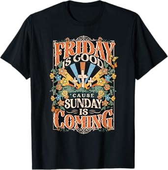 Friday Is Good Sunday Is Coming Jesus Christian Easter Bunny T-Shirt