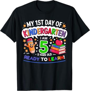 My First Day Of kindergarten 1st Day Of School Boys Girls T-Shirt