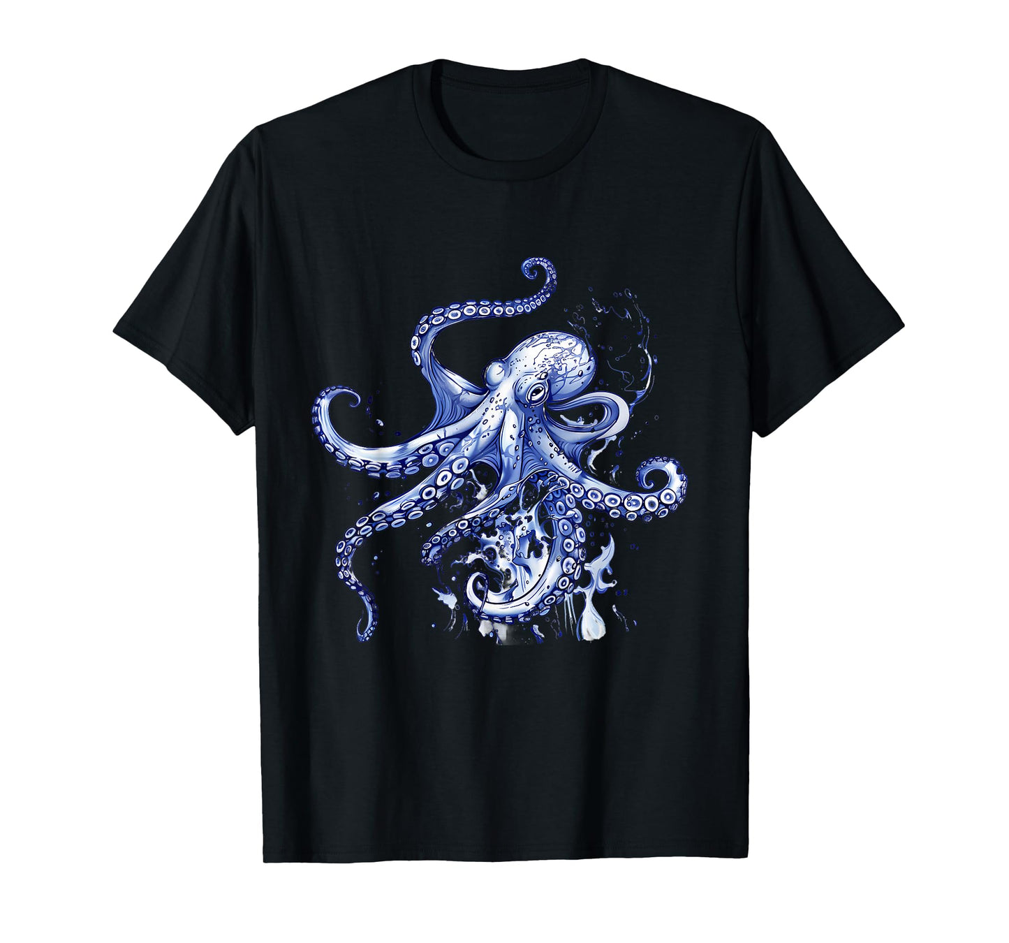 Octopus Ocean Sea Animal Marine Mammal Sea Creature Motif T-Shirt