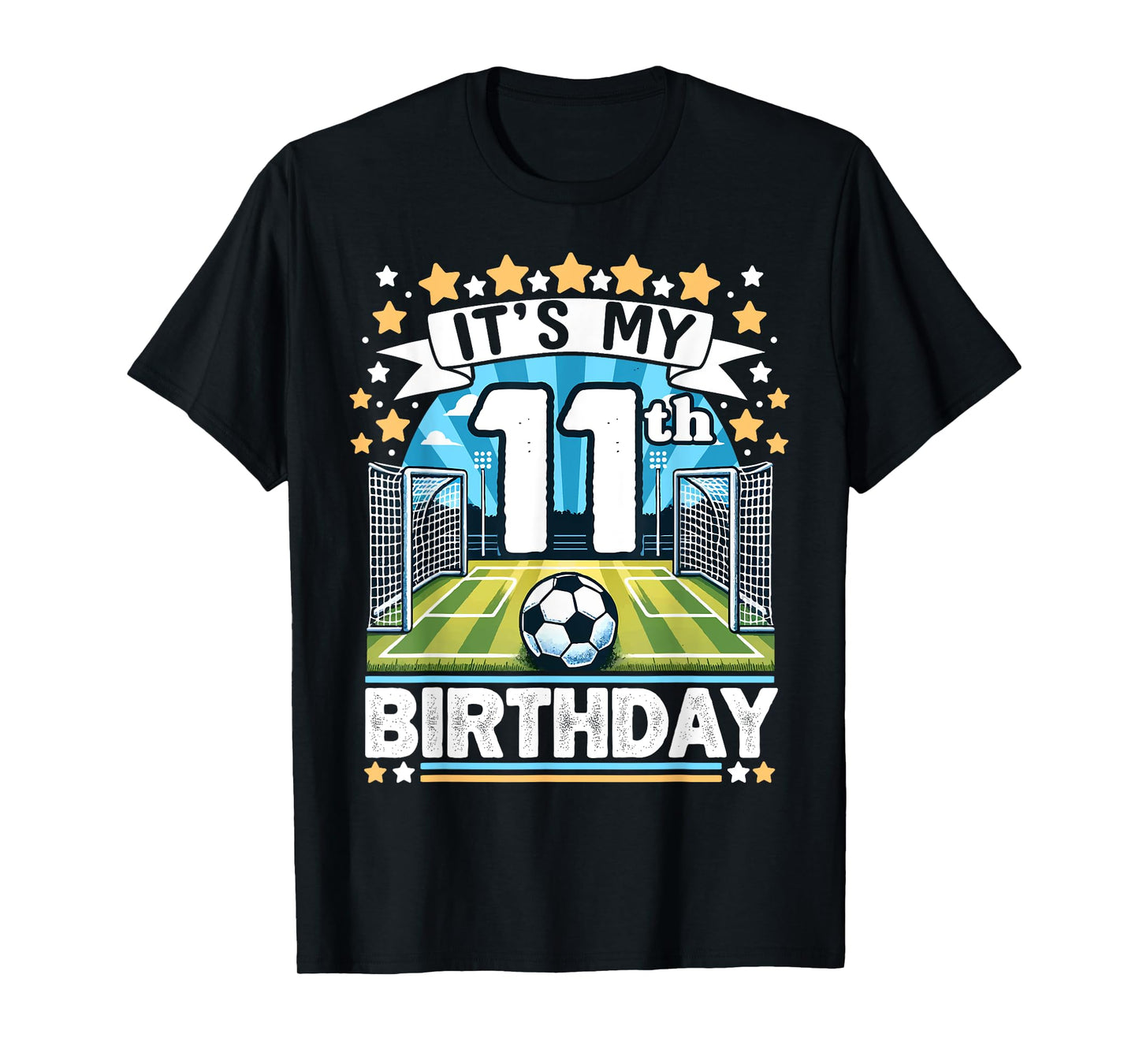 It's My 11th Birthday Soccer Football 11 Years Boy Player T-Shirt