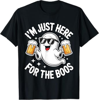 I'm Just Here for The Boos Shirt Men Women Ghost Halloween T-Shirt