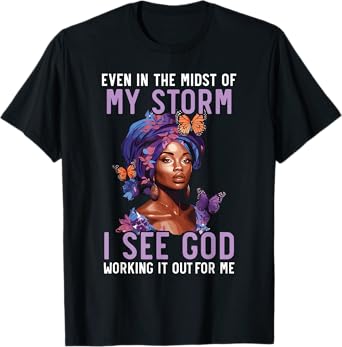 African Christian Afro American Black Pride Christianity T-Shirt