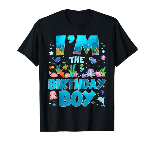 I'm The Birthday Boy Ocean Animal Wildlife Birthday Family T-Shirt