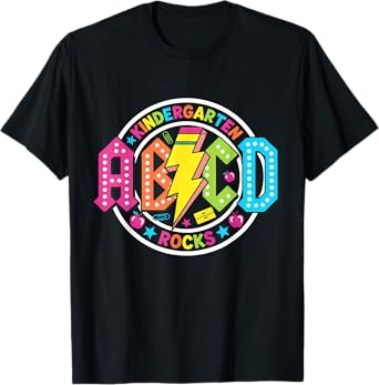 ABCD Kindergarten Rocks Back To School Teachers Students T-Shirt