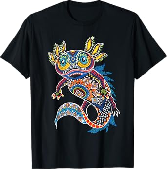 Ambystoma Mexicanum Salamander Mexican Design Cute Axolotl T-Shirt