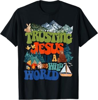 Christian Summer True North VBS 2025 Trusting Jesus Camp T-Shirt