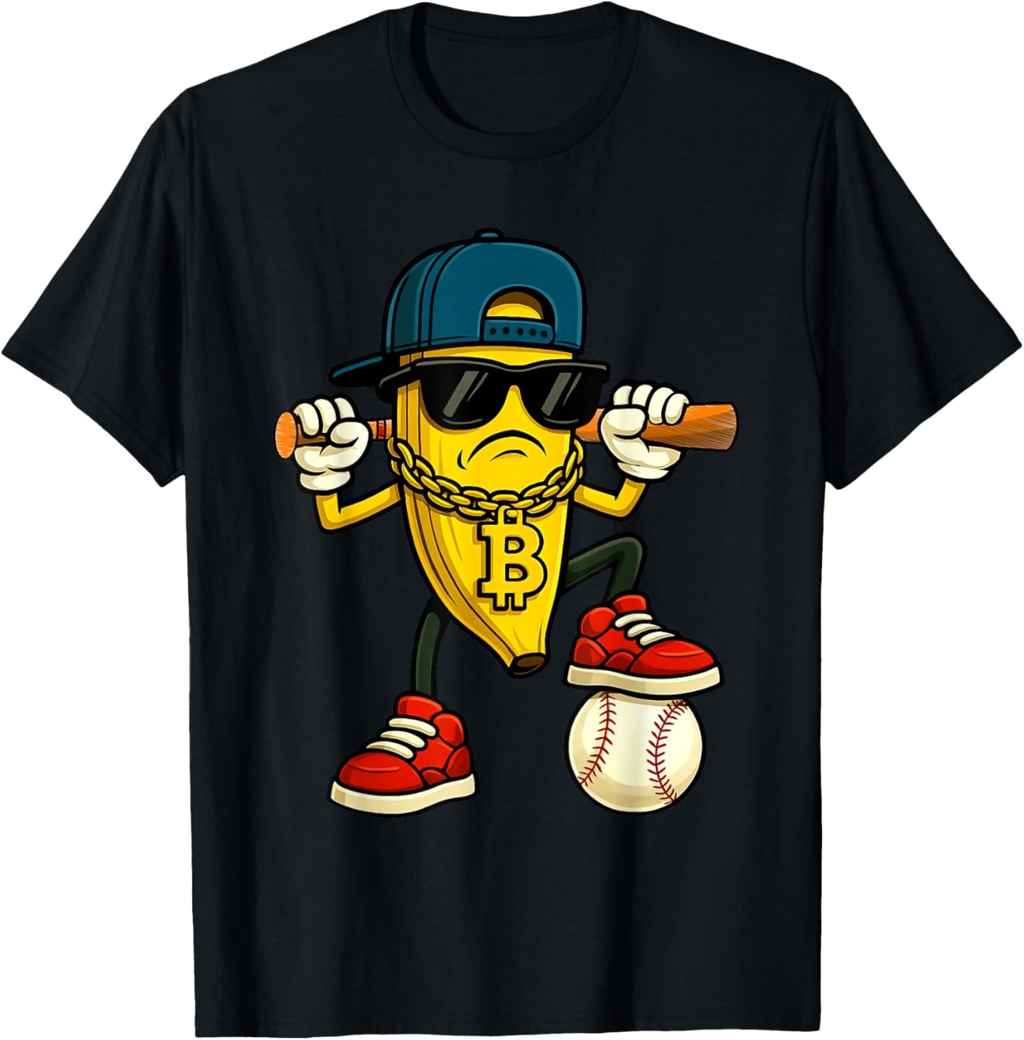 Funny Banana Wear Sunglasses Meme T-Shirt