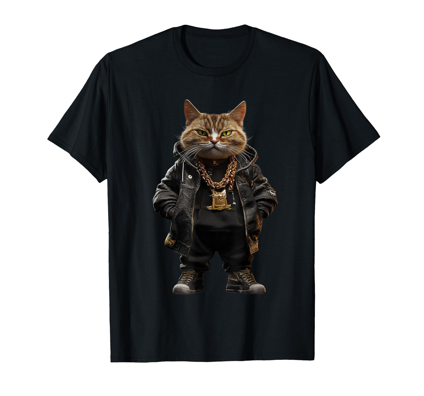 Thug Gangster Life Cat For Hip Hop Fans Meme and Cat lovers T-Shirt for Men Women