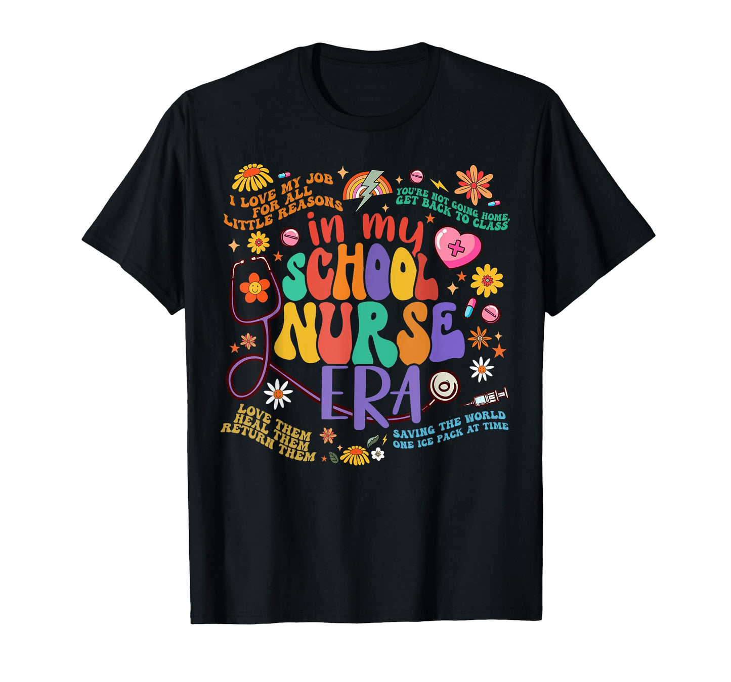Women In My School Nurse Era School Nurse Week 2024 T-Shirt