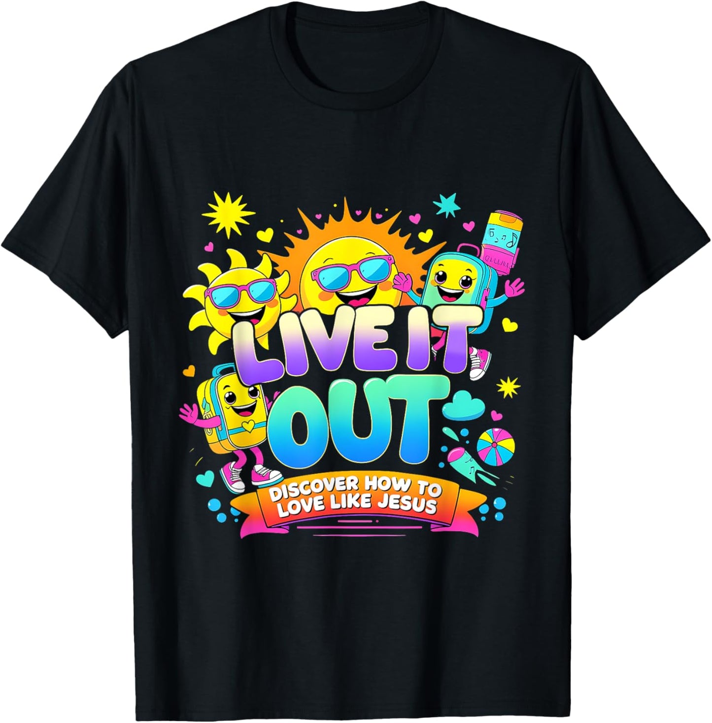Live It Out Love Like Jesus VBS Summer 2025 Tee T-Shirt