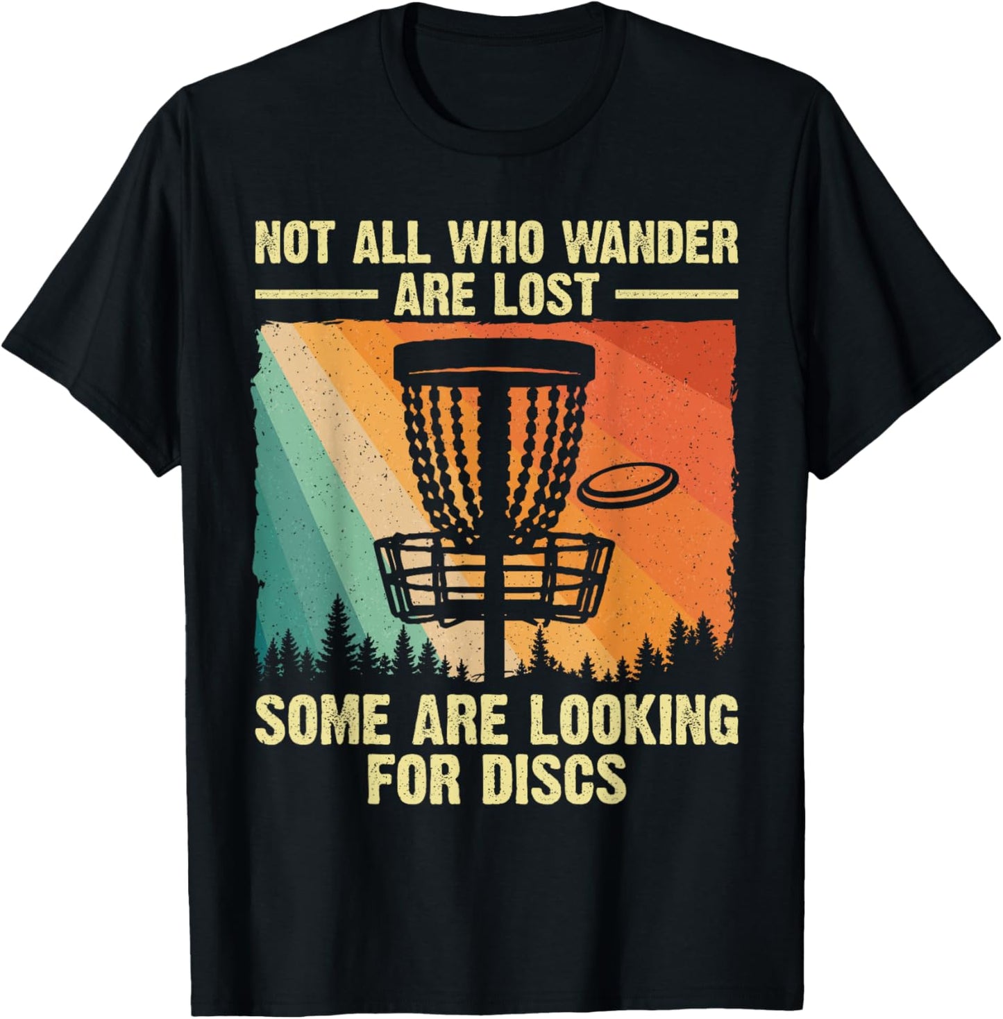 Funny Disc Golf Art For Men Women Disc Golfer Play Disc Golf T-Shirt