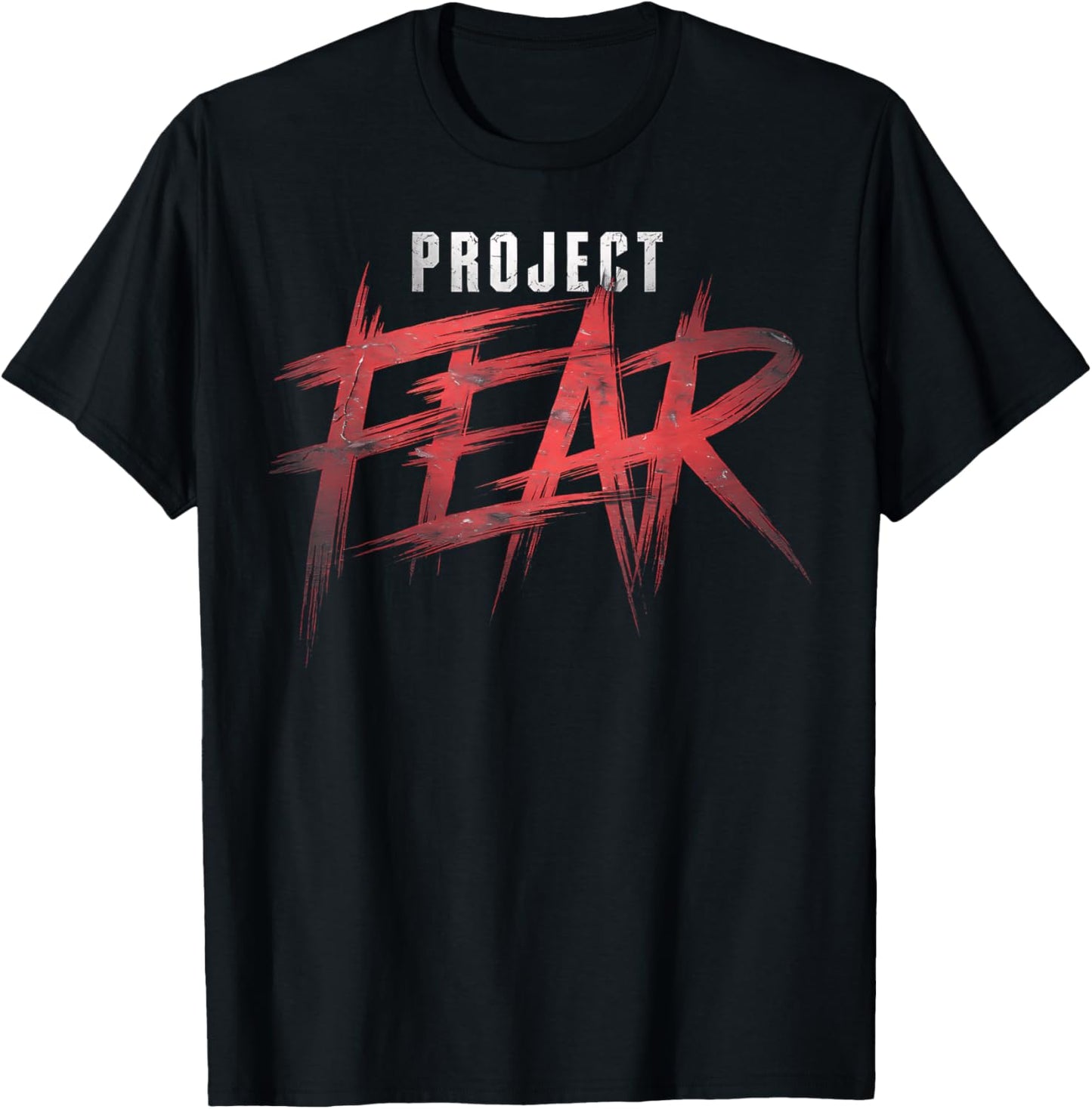 Project Fear Distressed Scary Halloween Costume Graphic T-Shirt