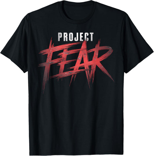 Project Fear Distressed Scary Halloween Costume Graphic T-Shirt