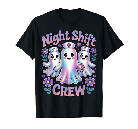 Halloween Nurse Shirt ICU RN OBGYN Medical Night Shift Crew T-Shirt