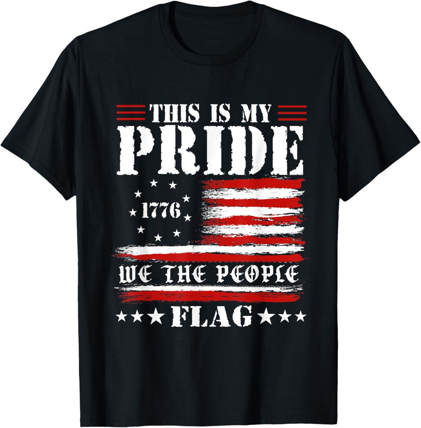 This Is My Pride Flag Usa American 4th Of July Patriotic T-shirt