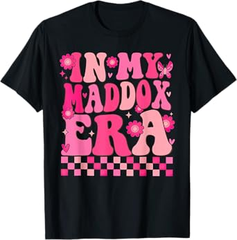 In My Maddox Era Name Personalized Maddox Groovy Vintage T-Shirt