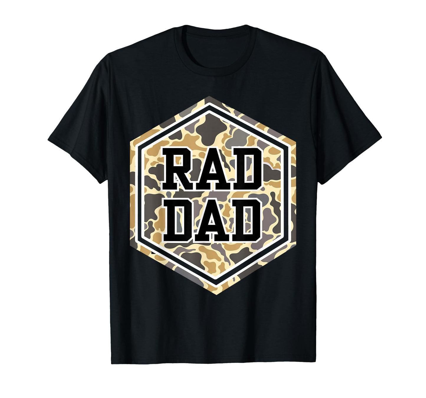 Vintage Rad Camo Dad Daddy Grandpa Papa Fathers Day Dad Life T-Shirt