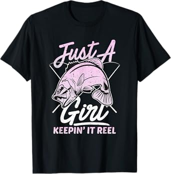 cute fishing funny keeping it reel womens purple pink T-Shirt