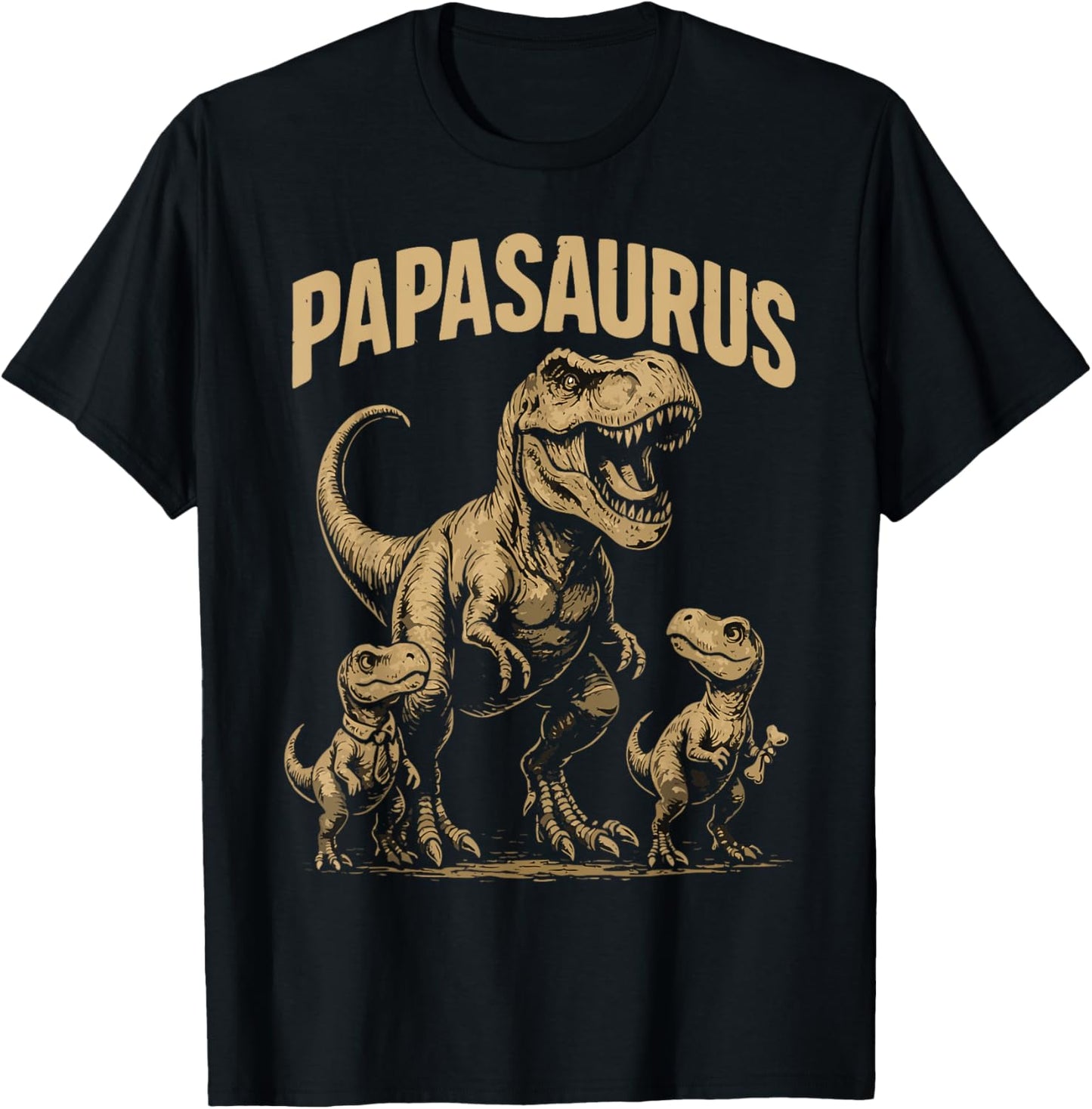 Papasaurus Papa Dinosaur Grandpa Saurus Fathers Day T-Shirt