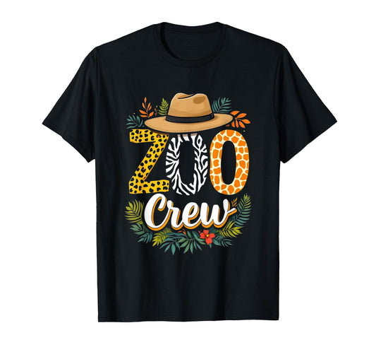 Zoo Crew Safari Adventure Wildlife Expedition Trip Animals T-Shirt