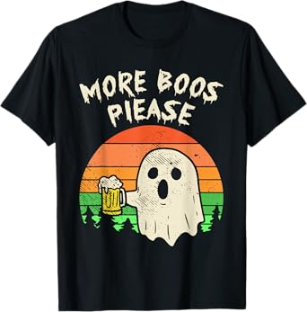 More Boos Please Funny Ghost Beer T-Shirt