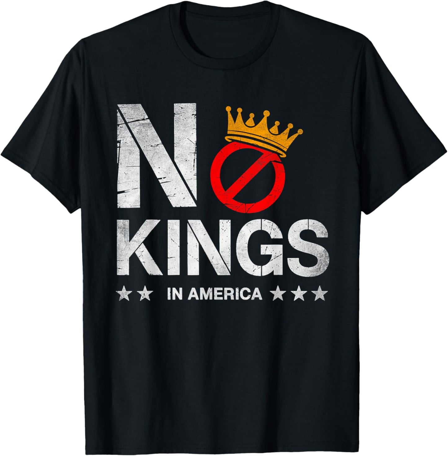 No Kings In America Patriotic Pro-democracy Protest June 14 T-shirt