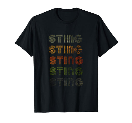 Love Heart Sting Tee Grunge Vintage Style Black Sting T-Shirt