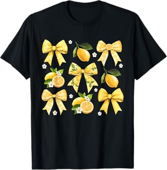 Cute Easy Peasy Bow Lemon Squeezy Hello Summer Vacation T-Shirt
