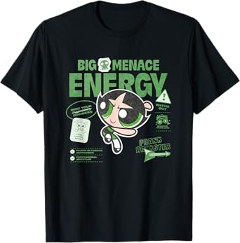 The Powerpuff Girls Buttercup Big Menace Energy Watch Out! T-Shirt