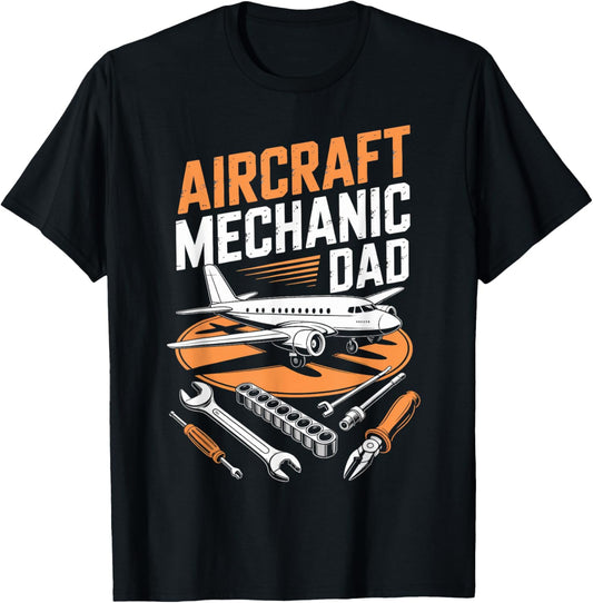 Aircraft Mechanic Dad Maintenance Plane Aircraft Technician T-Shirt