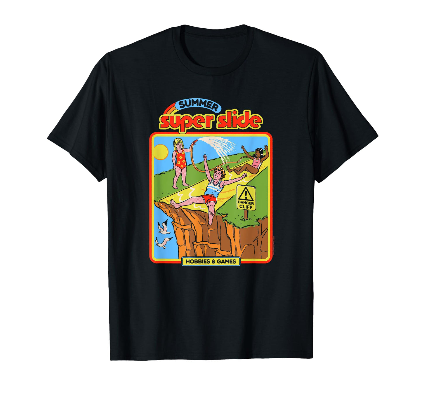Steven Rhodes Summer Super Slide Hobbies & Games Dark Humor T-Shirt