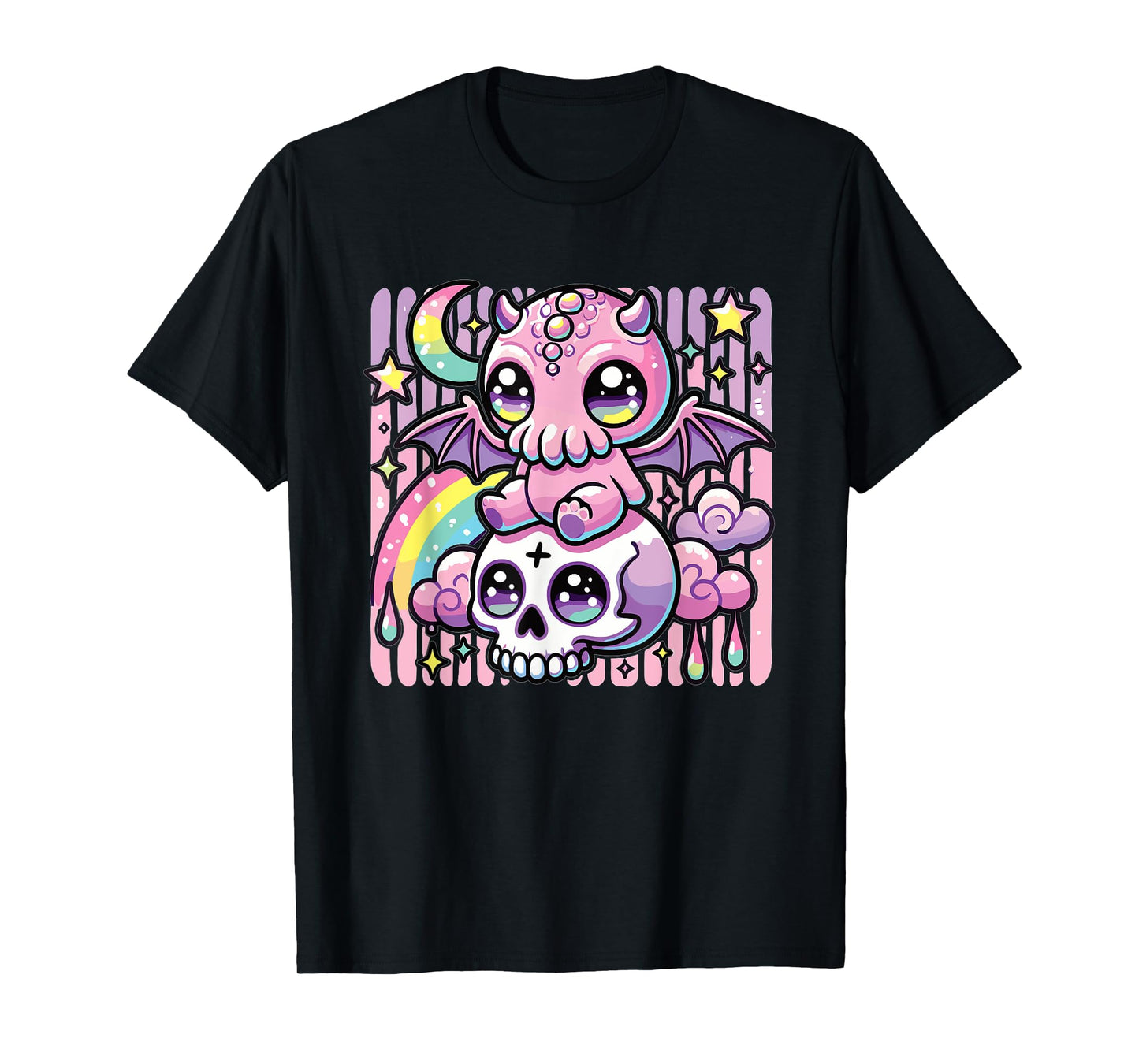 Kawaii Gothic Cthulhu Pastel Colors Gothic Goth Cthulhu T-Shirt