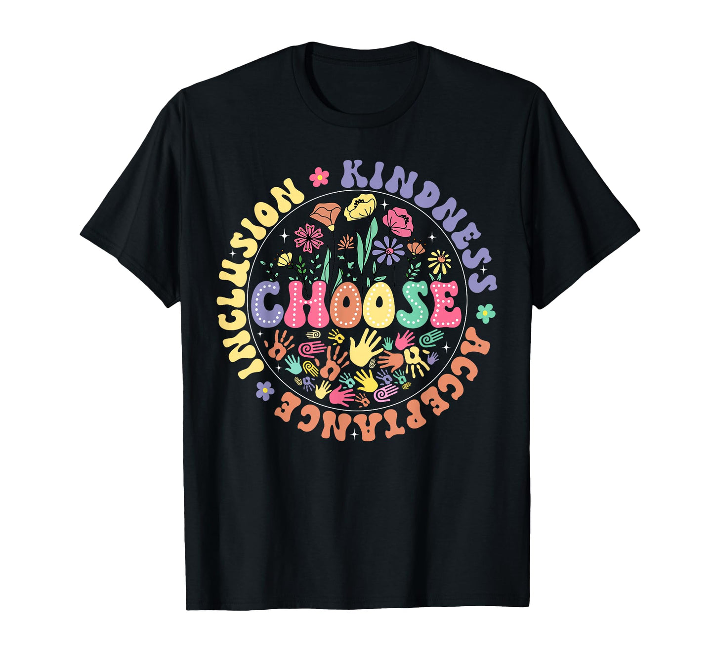 Choose Kindness Acceptance Inclusion Unity Day Floral T-Shirt