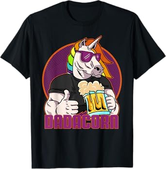 Daddycorn Father & Father's Day Gift Unicorn Dad T-Shirt
