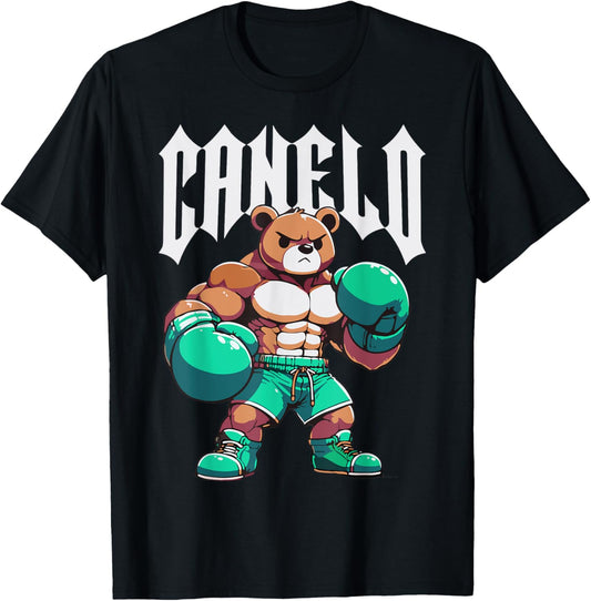 Alvarez Mexicano Boxing Bear Mexican Pride Patriotic Retro T-Shirt