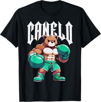 Alvarez Mexicano Boxing Bear Mexican Pride Patriotic Retro T-Shirt