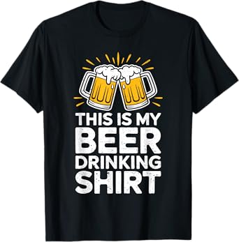 This is My Beer Drinking Shirt Funny Men Women Drinking T-Shirt