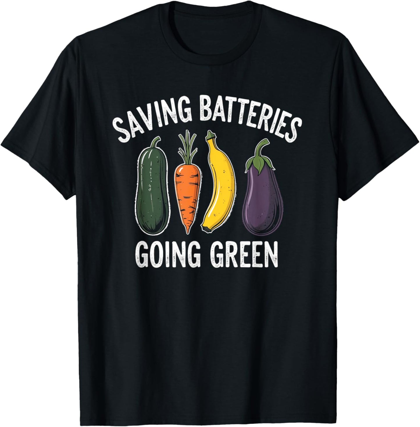 Saving Batteries Going Green Funny Inappropriate Humor Women T-Shirt