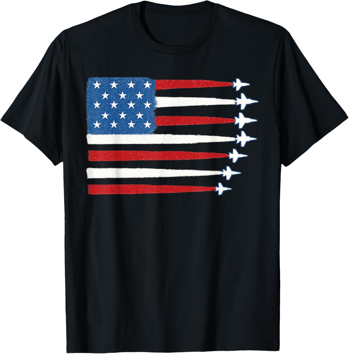 Fighter Usa Flag 4th Of July Patriotic T-shirt
