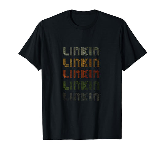 Love Heart Linkin Tee Grunge Vintage Style Black Linkin T-Shirt