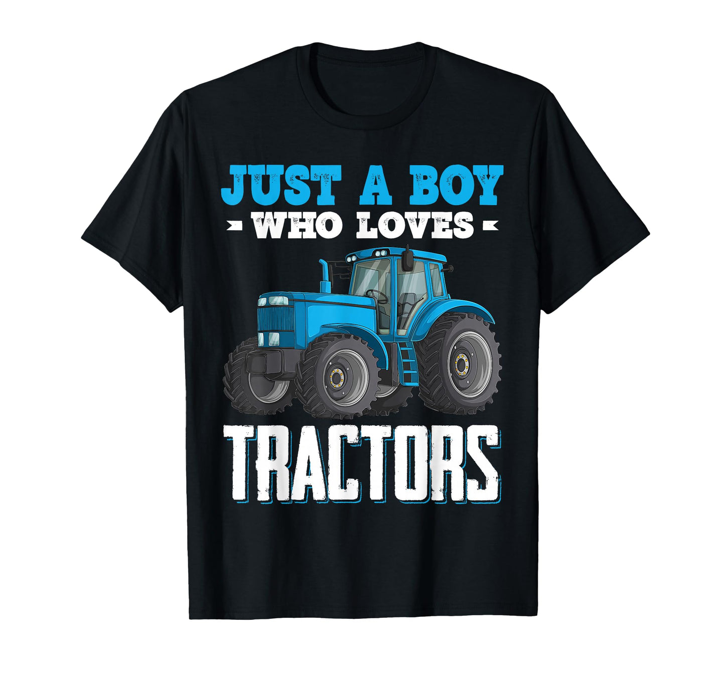 Just A Boy Who Loves Tractors Farm Trucks Boys Toddlers Kids T-Shirt