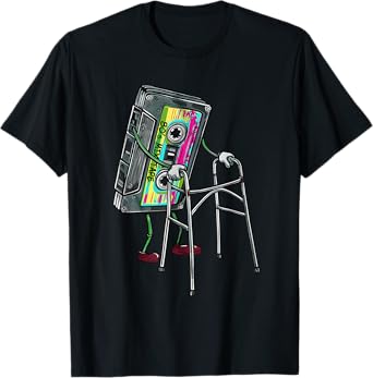 Funny 80s Mixtape Cassette Retro Music Joke T-Shirt