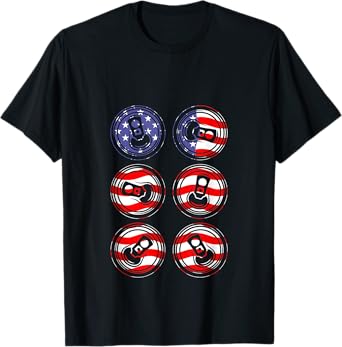 Mens Working On My Six Pack ABS USA Flag Funny Beer T-Shirt