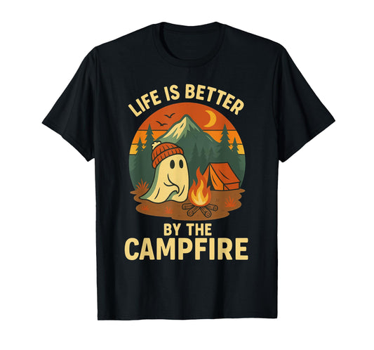Campfire: Life Is Better by the Campfire Camp T-Shirt