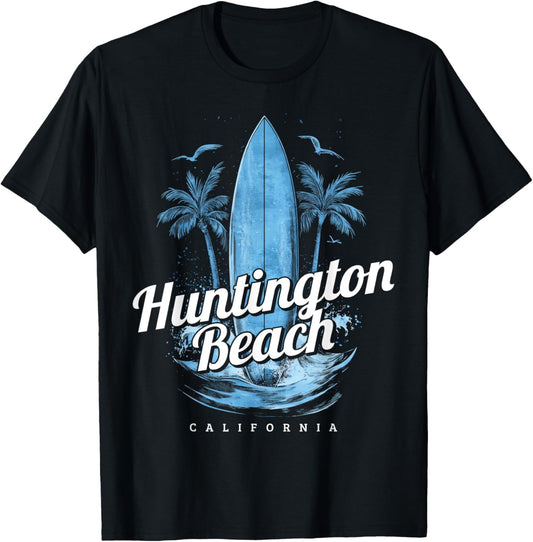 Huntington Beach California Surfing Vintage Surfer T-Shirt