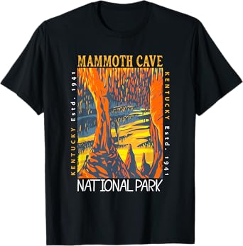 Mammoth Cave National Park Kentucky Distressed Vintage T-Shirt