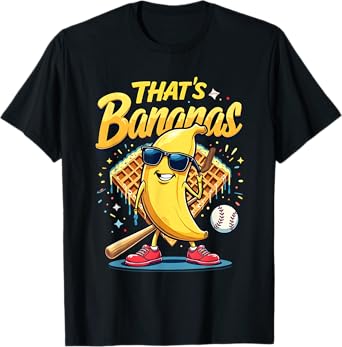Baseball Graphic Bananas Proud Name Retro Cool T-Shirt
