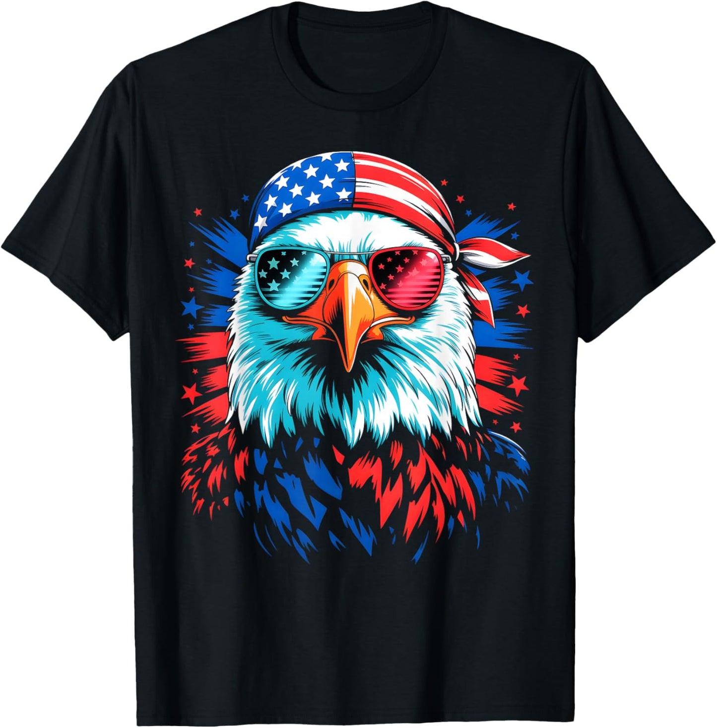 American Flag Patriotic Eagle 4th Of July 2025 Usa Kids Men T-shirt