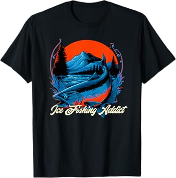 Ice Fishing Funny Fisherman Fisher T-Shirt