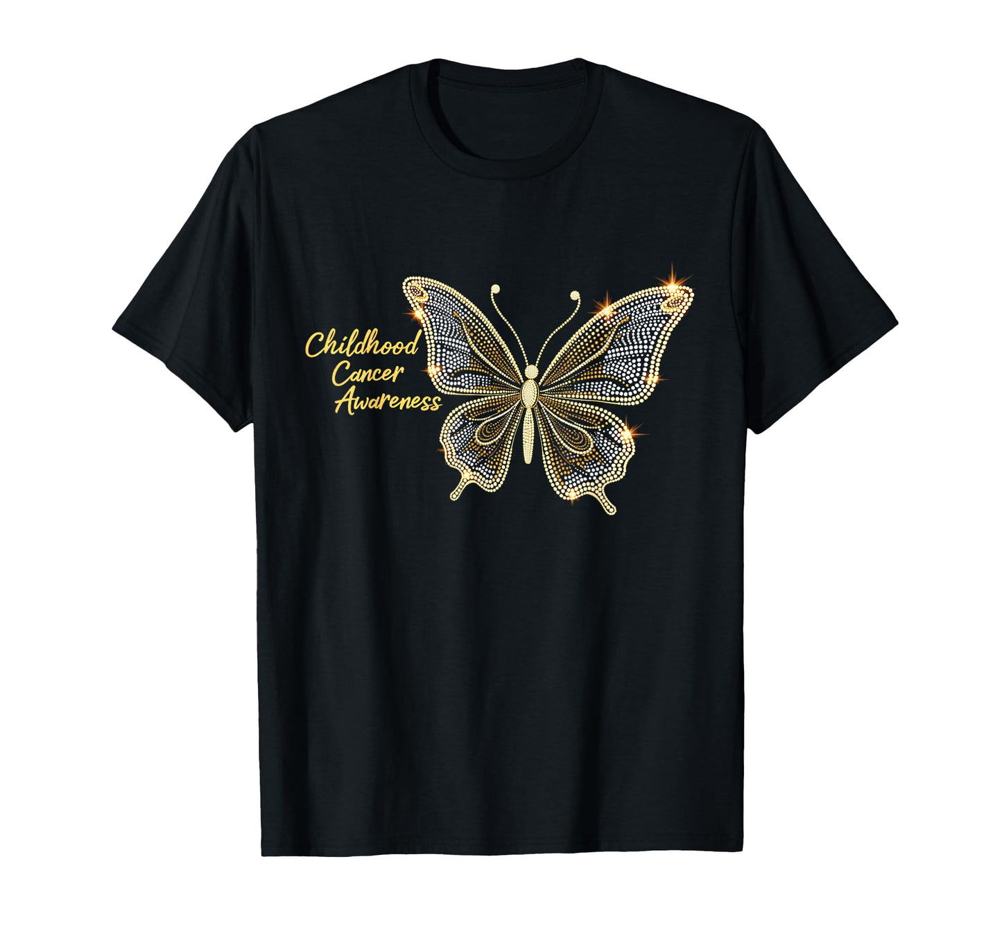Childhood Cancer Awareness Butterfly Warrior Supporter T-Shirt